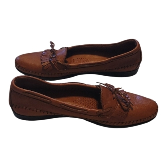 Dexter USA Leather Tassel Loafers Womens 10M Kiltie Moccasin Vintage Comfort - Picture 6 of 13